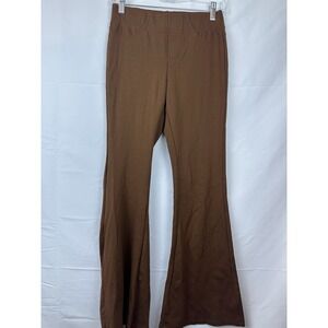 Women's Altard State Brown Flared Pants Legging Material Size Small High Rise